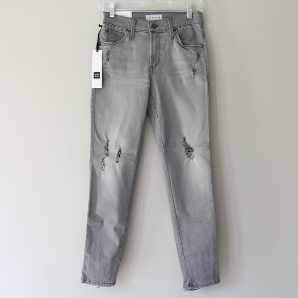 James Jeans Denim - James Jeans || Distressed Grey Ankle Jeans - 28